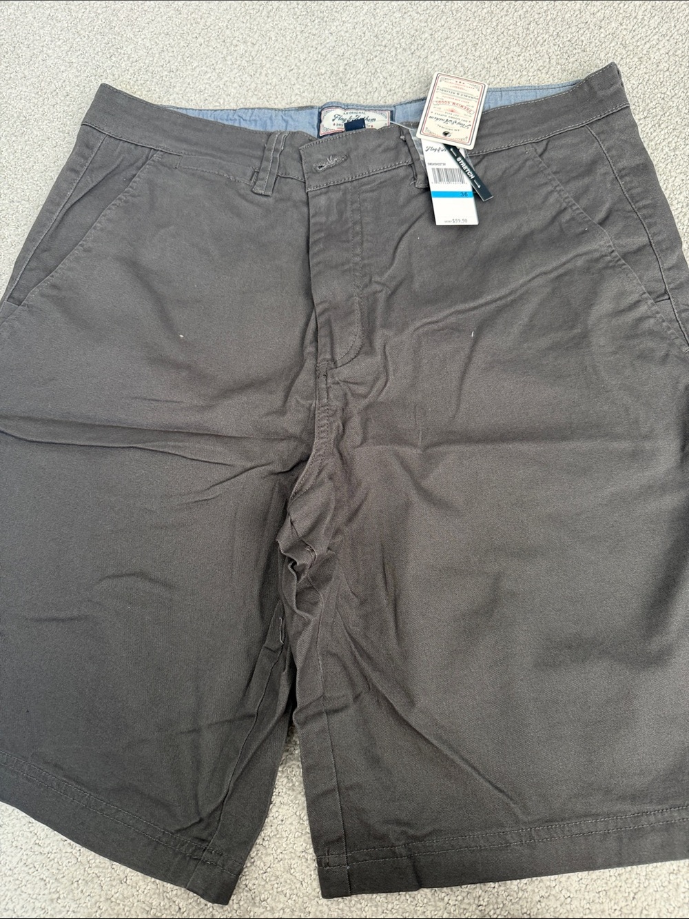 Men's Flat Front Charcoal Shorts - Unbranded